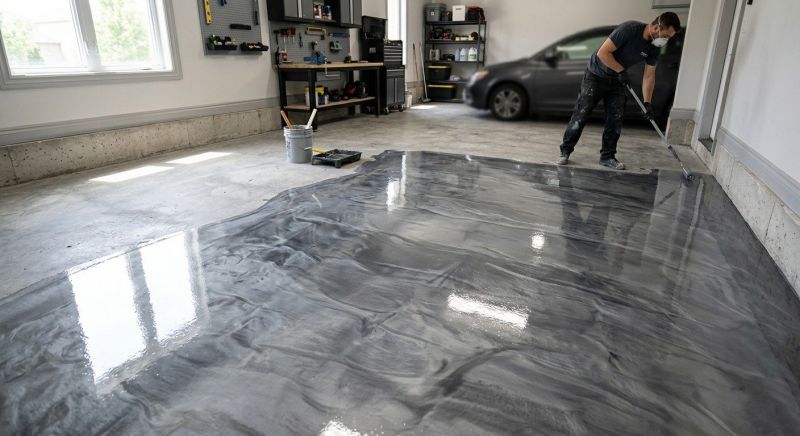 Basement Floor Epoxy Service in Loudoun County, VA
