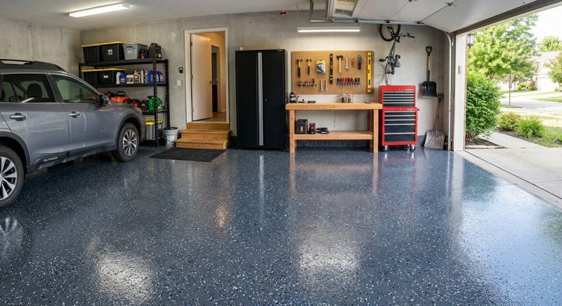 Garage Floor Epoxy Installation in Greensboro, NC