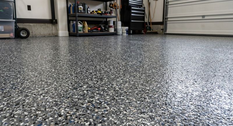 Speckled Garage Floor Painting in Columbia, SC
